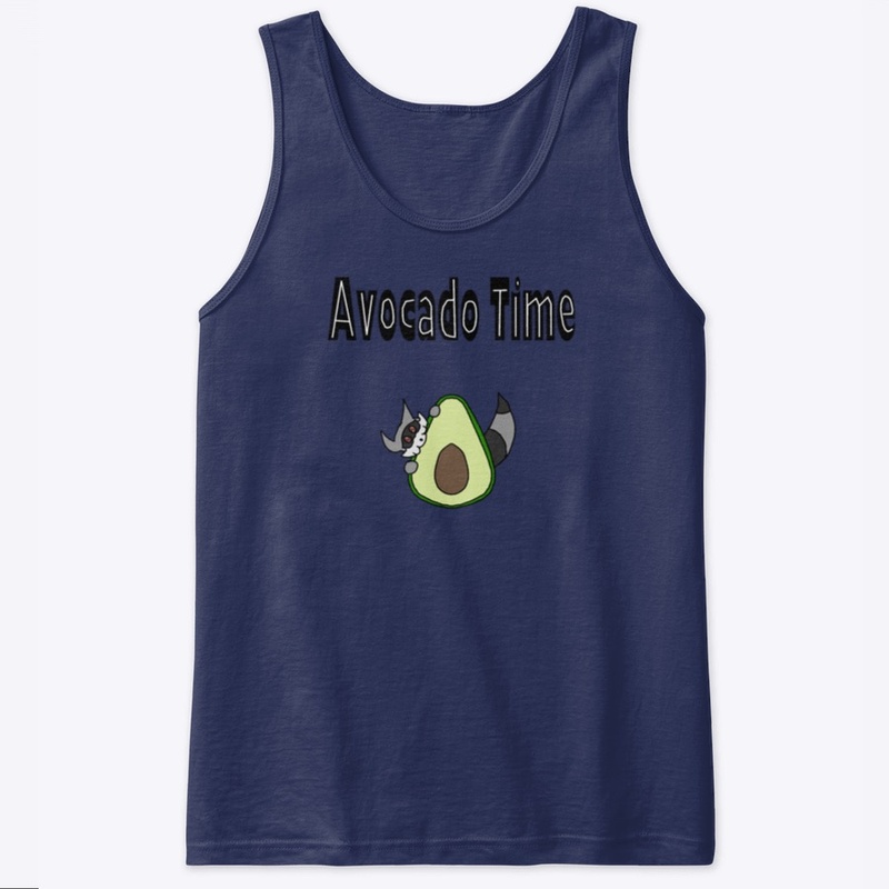 Raccoon Avocado Time