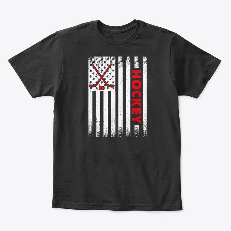 Hockey Stick American Flag USA Gifts