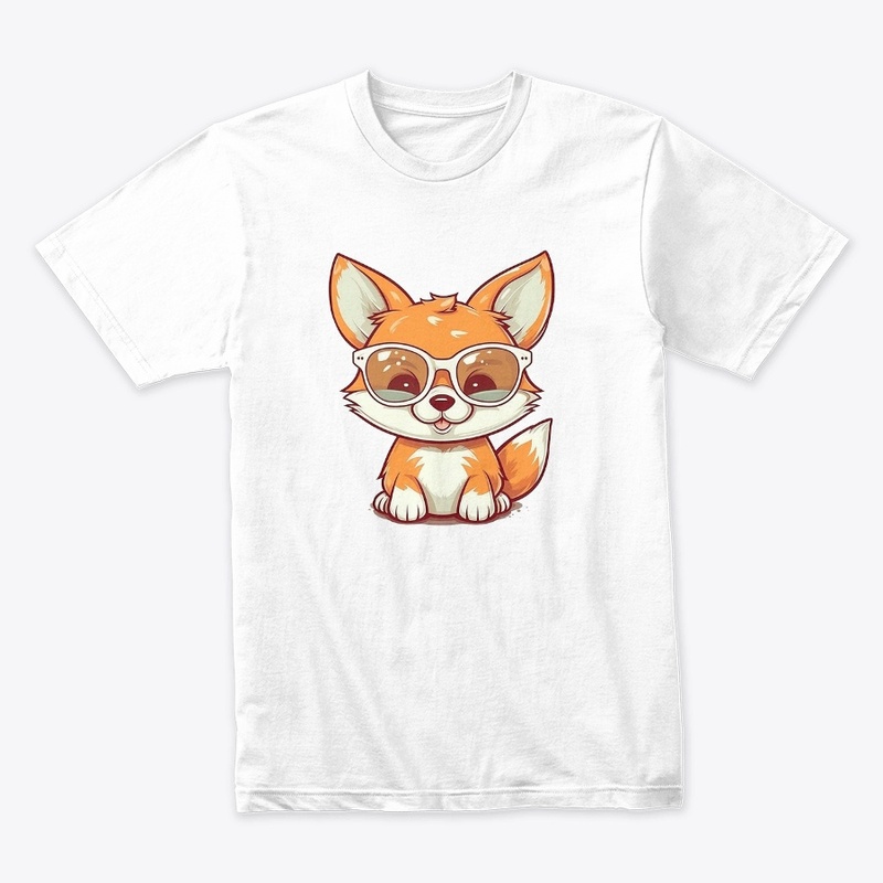Fox with See Through Shades Kawaii