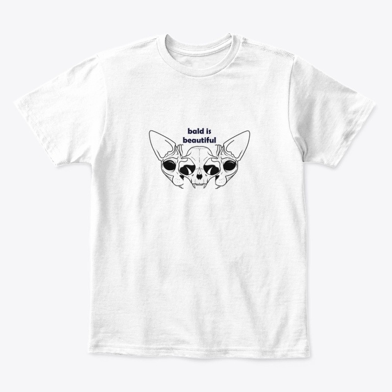 Bald is Beautiful - Sphynx Cat Art - Bla
