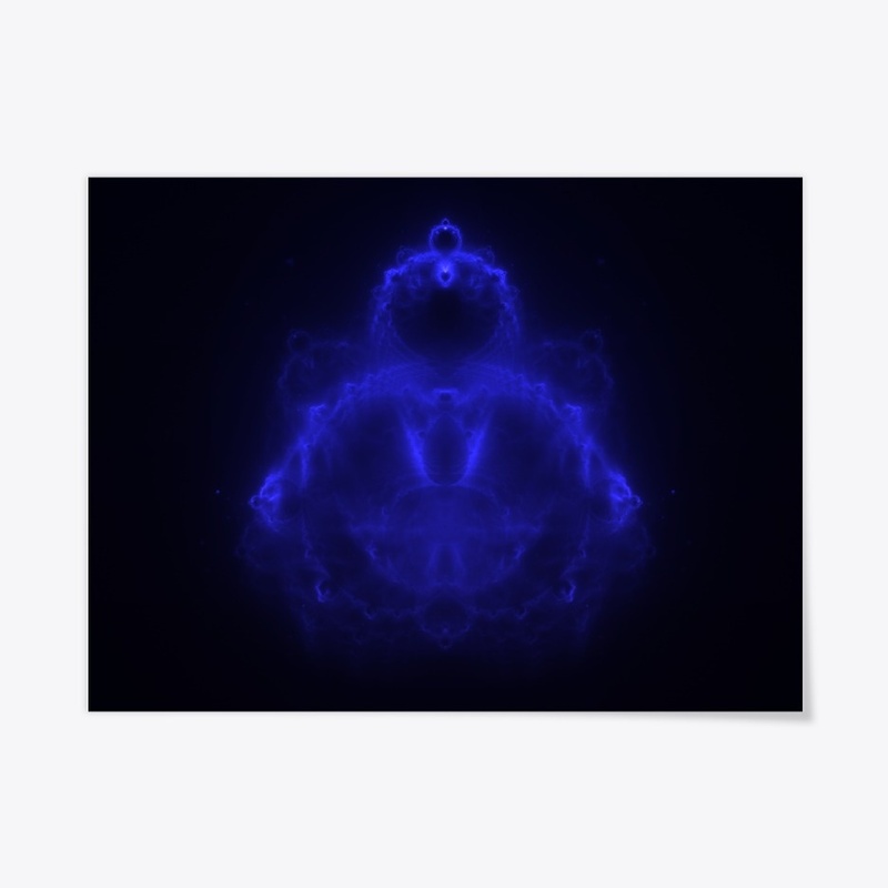 Buddhabrot Fractal Blue