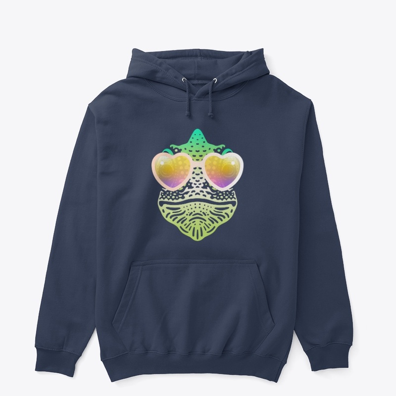 Cute Chameleon in Sunglasses (clr+sg05)
