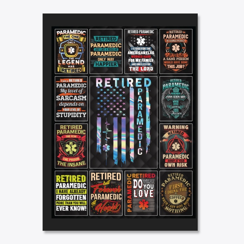 Awesome Retired Paramedic Collage