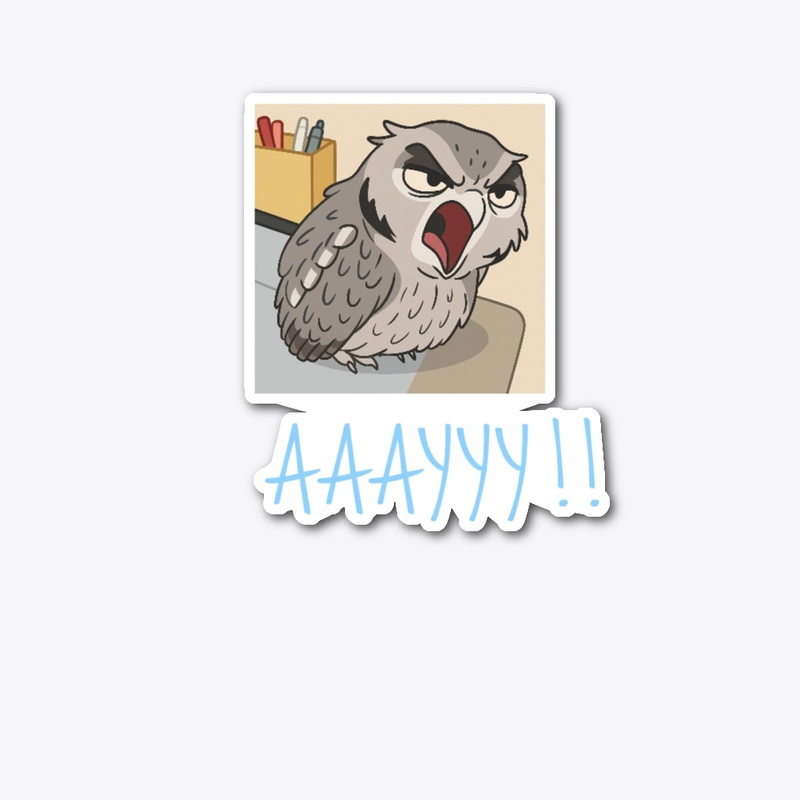 Angry Owl Yelling at the World