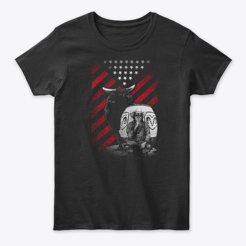 BULL RIDING FLAG