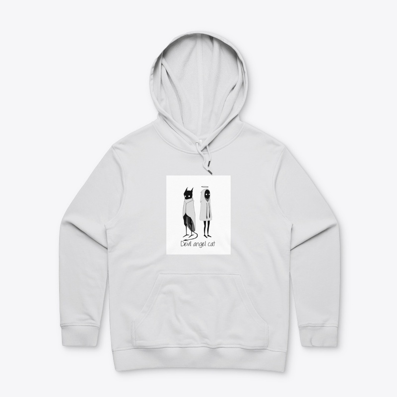 Devil angel cat