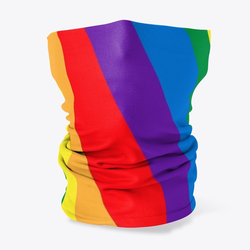 Rainbow Flat Lay Neck Gaiter