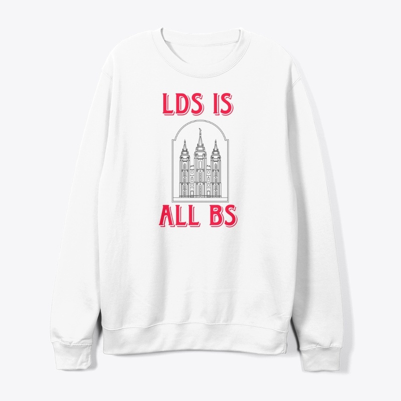 LDS is All BS apparel - Red Lettering