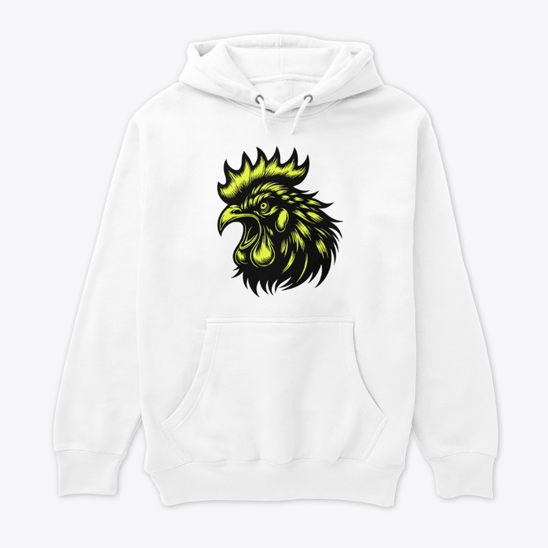 Striking Angry Chicken Graphic
