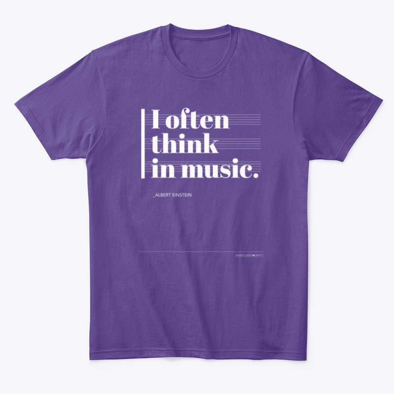 Think in Music - White Text