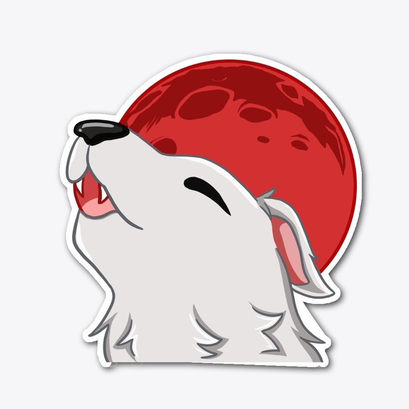 Howl Emote Sticker (Die Cut 5in)