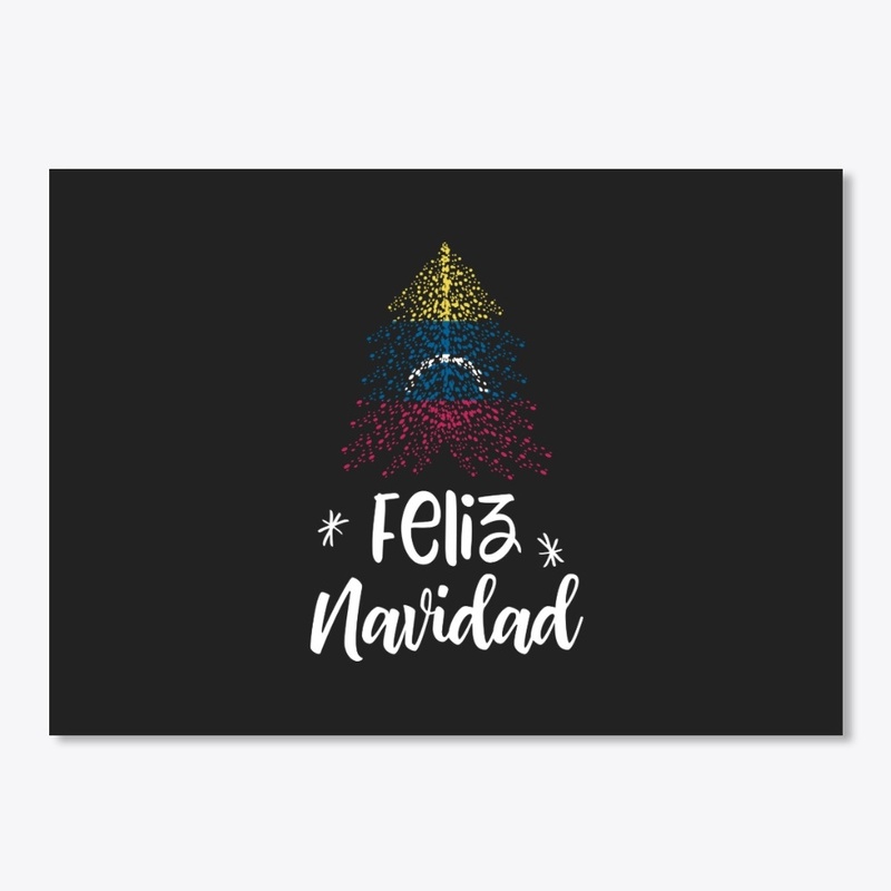Merry Christmas with Venezuela flag