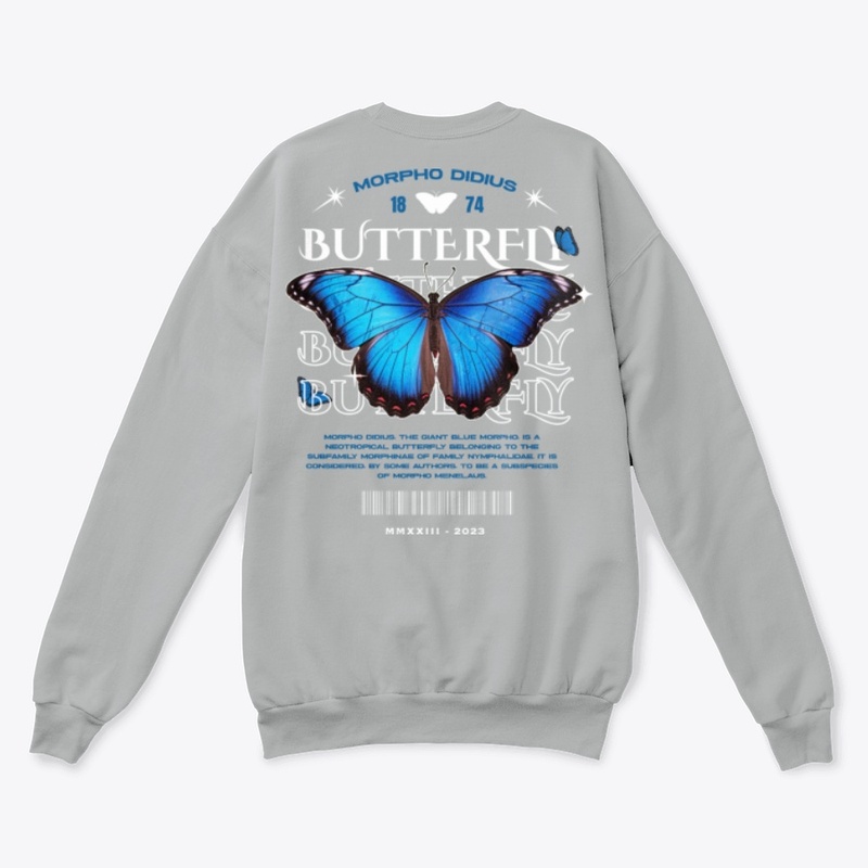 The Giant Blue Morpho Didius Butterfly 