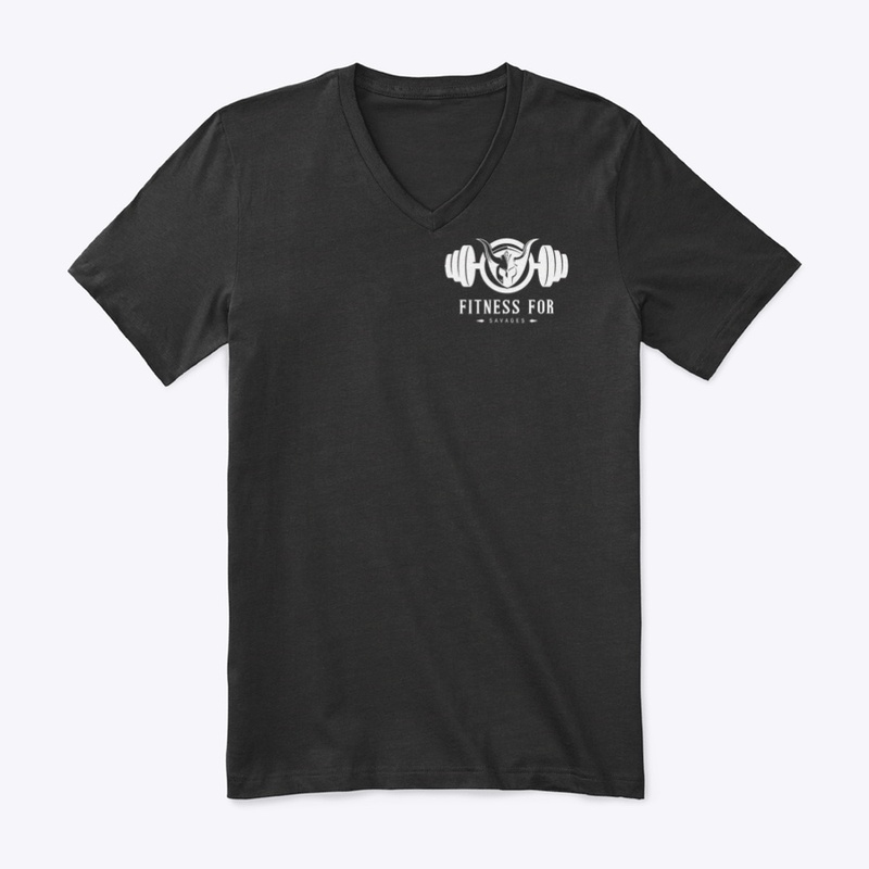 Fitness For Savages  White Logo