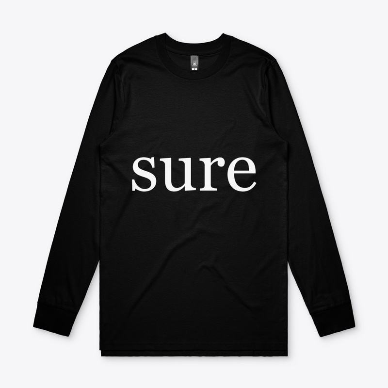 Sure Written in White