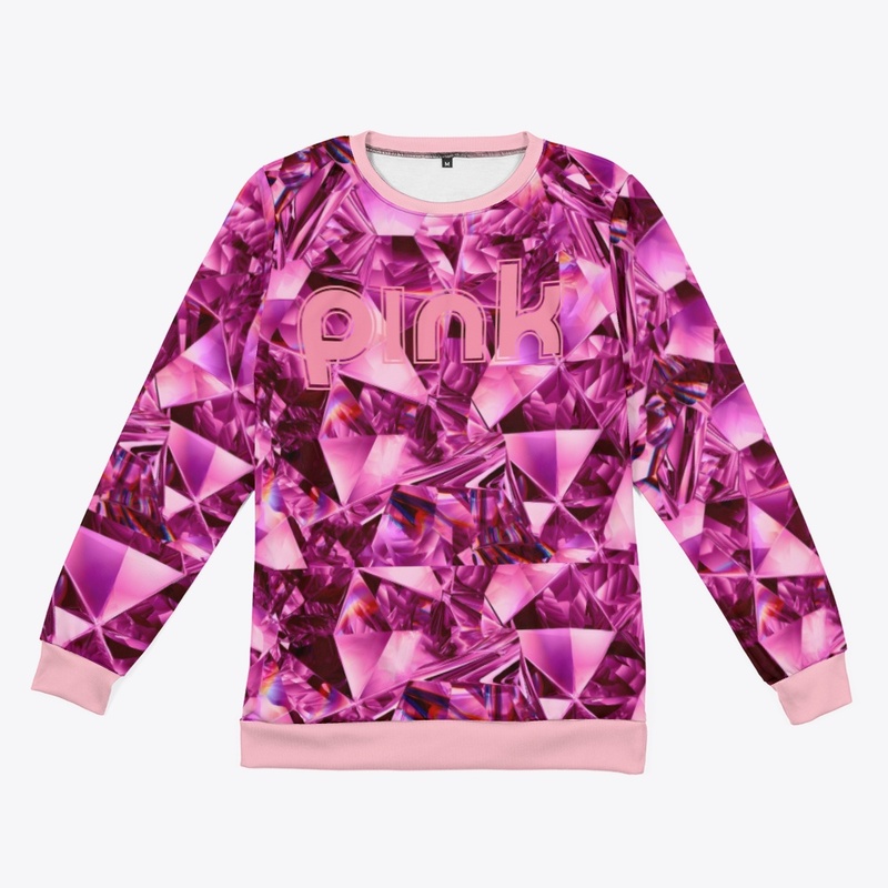 pink diamonds. luxe pink lounge top.