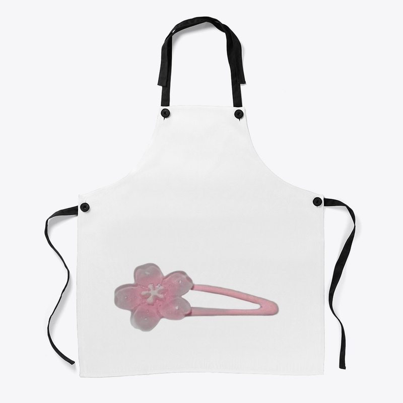 GlamourChef Apron with Hairclip Art