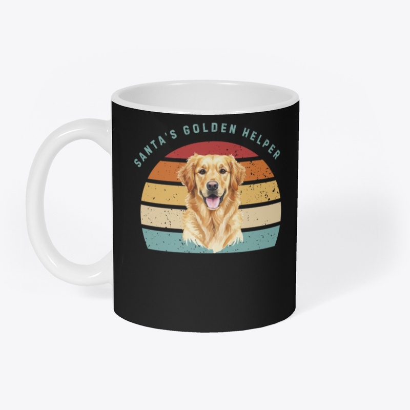Santa's Golden Helper - Dog Christmas