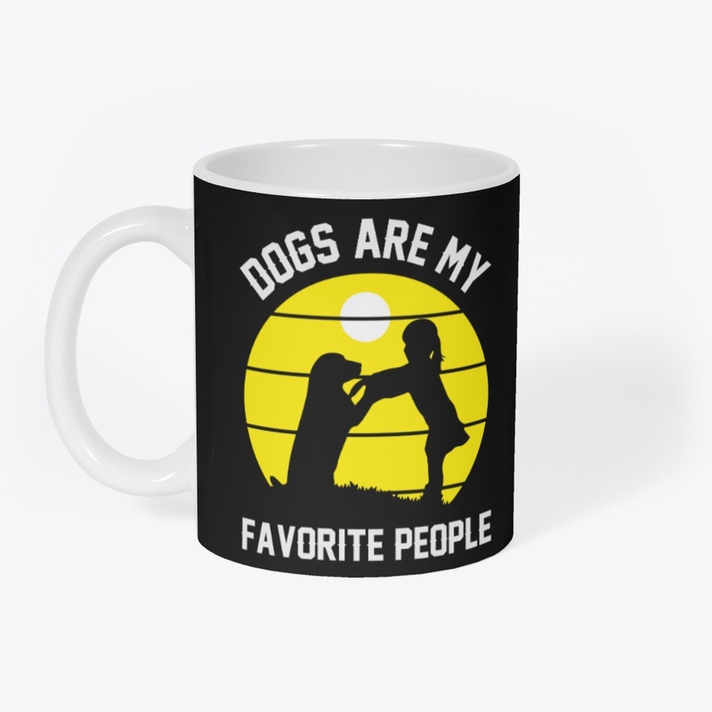 Dogs Are My Favorite People Vintage Tee