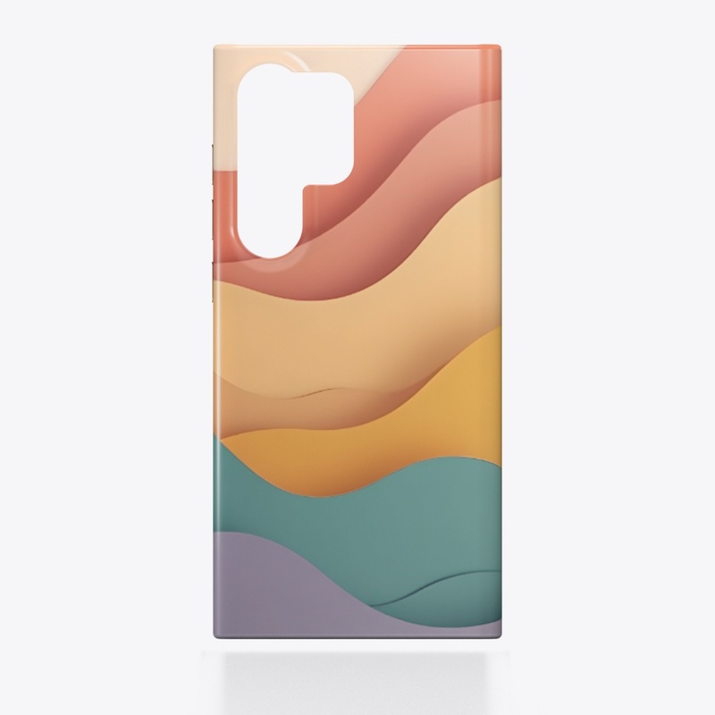 Serene Waves: Pastel Case Design