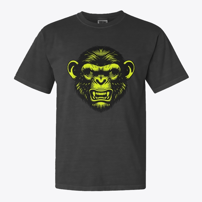 Wild Chimpanzee Head Design