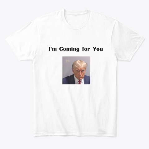 Trump Mugshot White T-Shirt Front