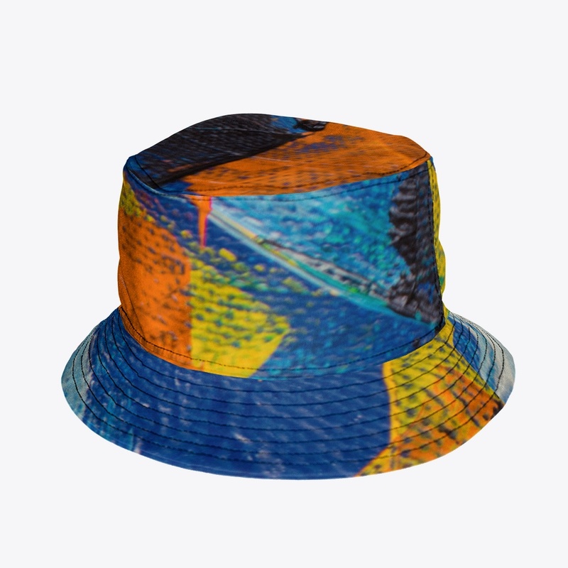 Abstract Paint Brush Textured Design  