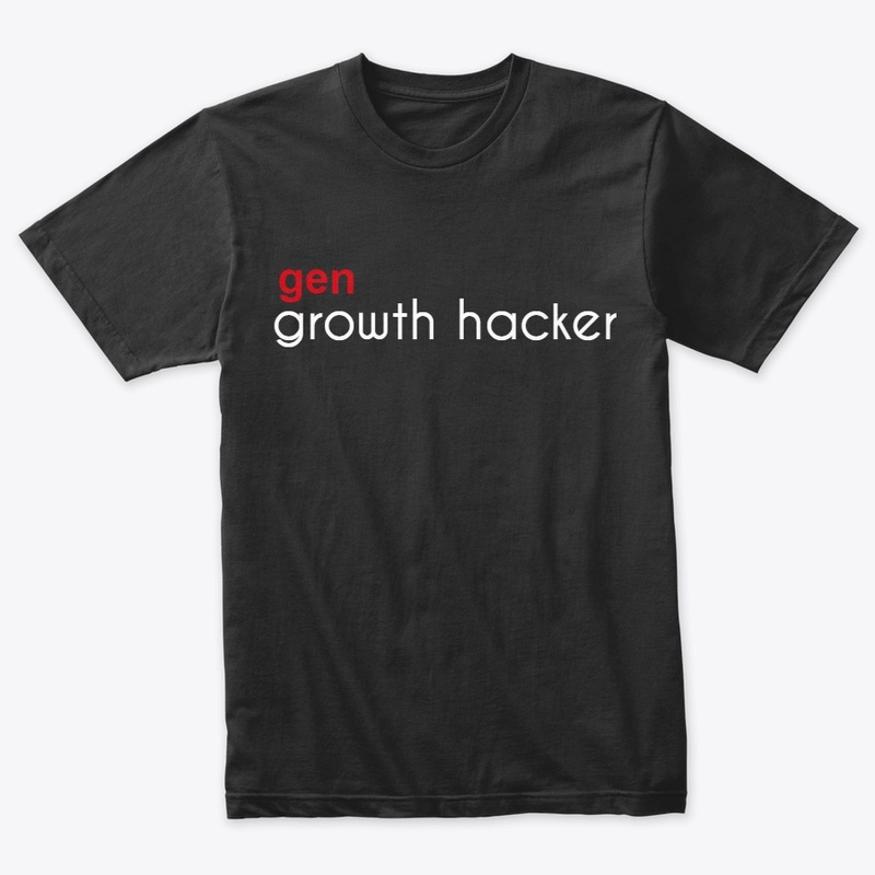 Growth hacker shirt - unisex - gen red