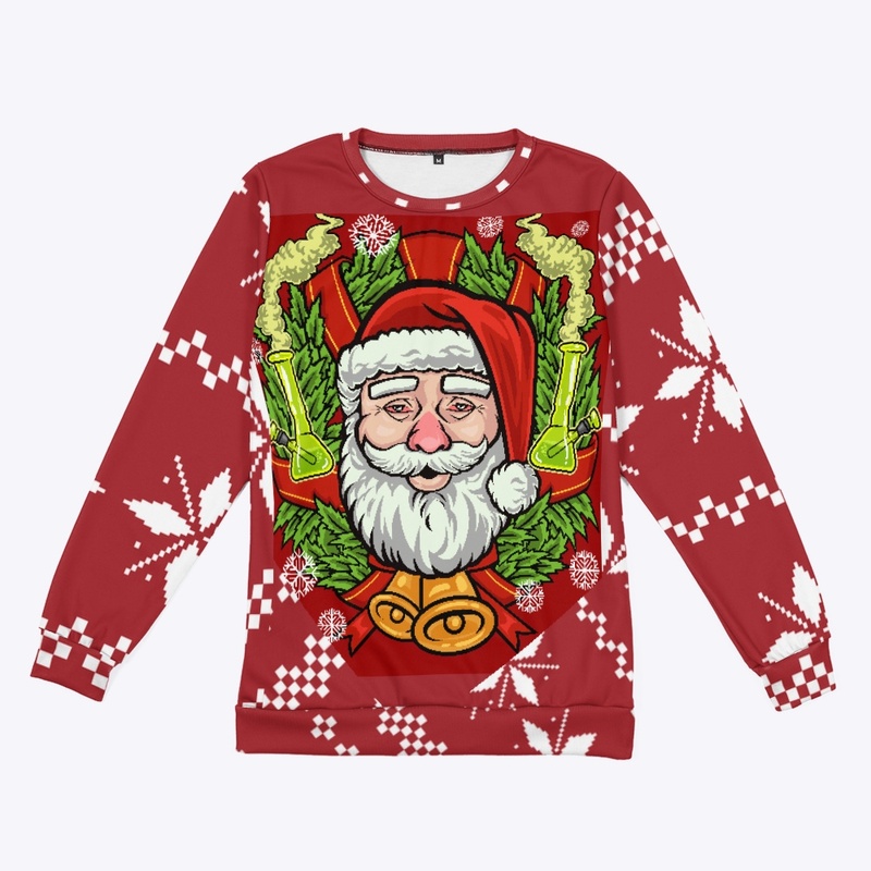 High Santa Ugly Sweater 
