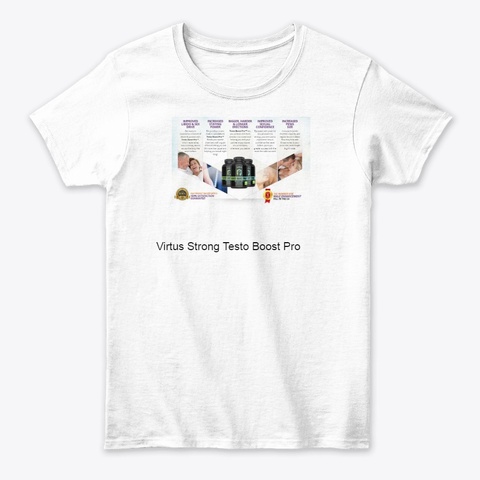 Virtus Strong Testo Boost Pro White T-Shirt Front