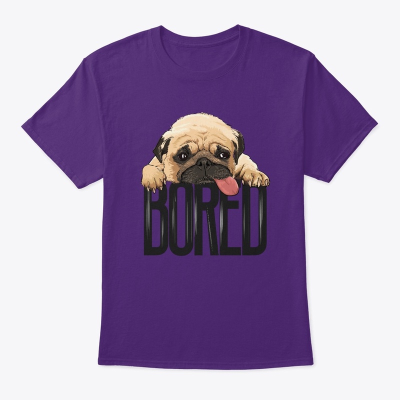 Pug Boredom: Cute Pet Tee.