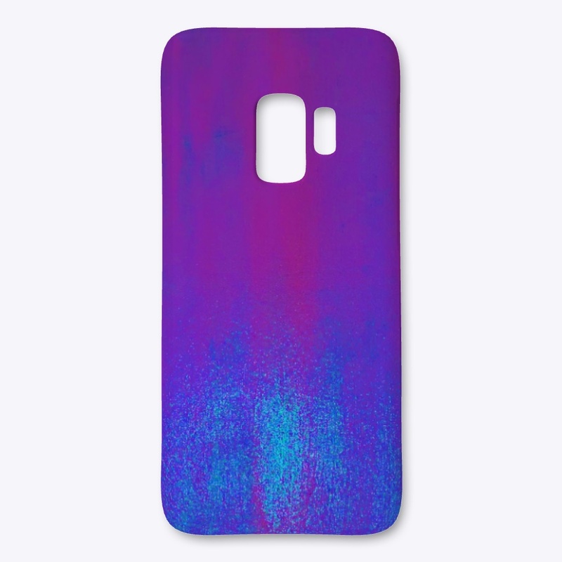 Electric Blue on Purple