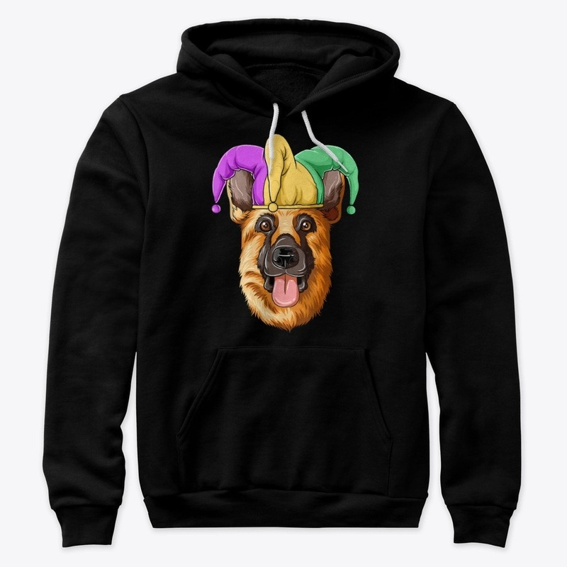 Mardi Gras German Shepherd Carnival Hat