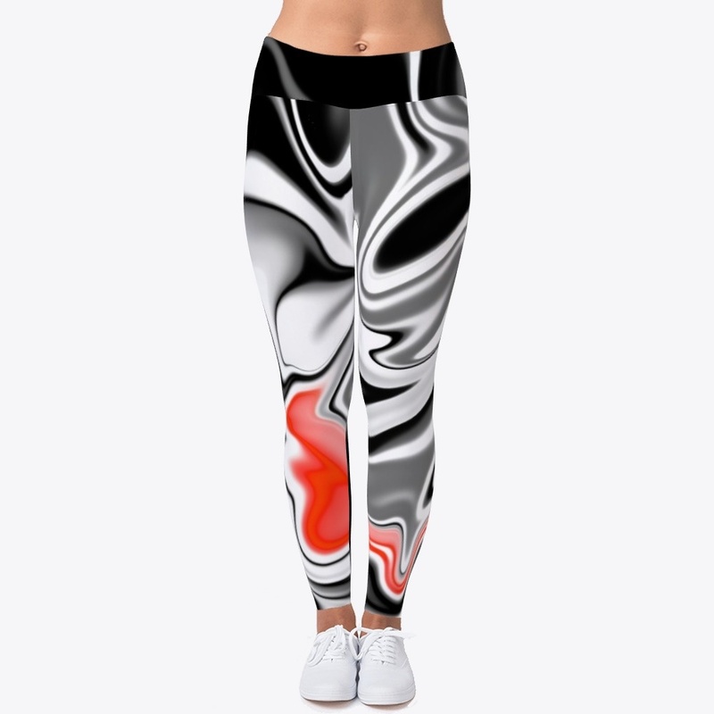 Black White dash of Red