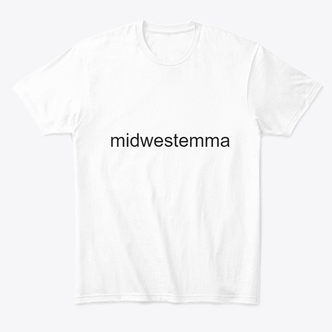 Emma Claire Midwestemma Riding Joystick White T-Shirt Front