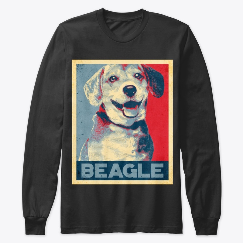 Cool Beagle Propaganda Poster Style