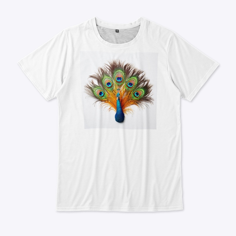 A peacock that shows all the colours