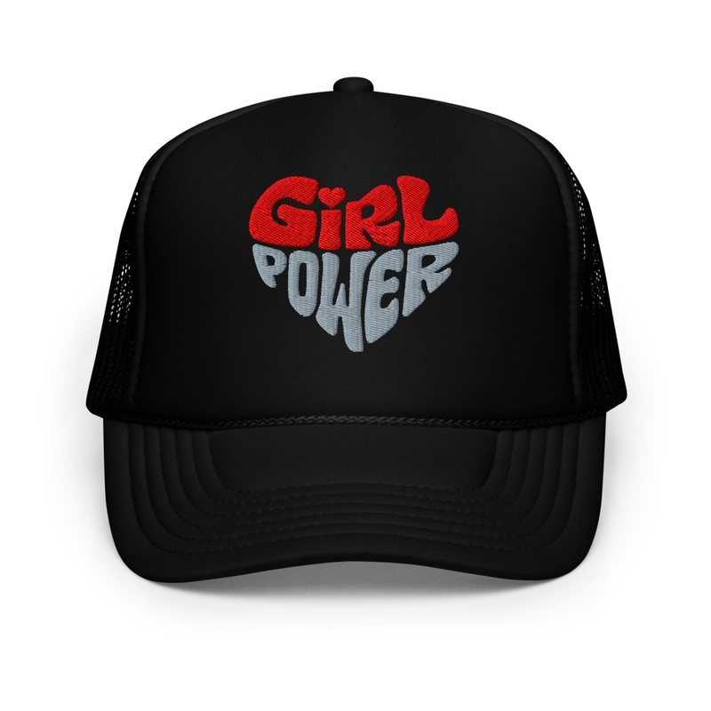 Girl Power" Embroidered Design