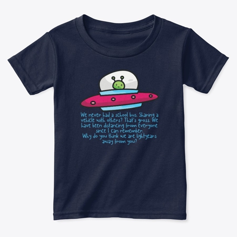 ALIEN NO SCHOOL BUS ON HIS PLANET