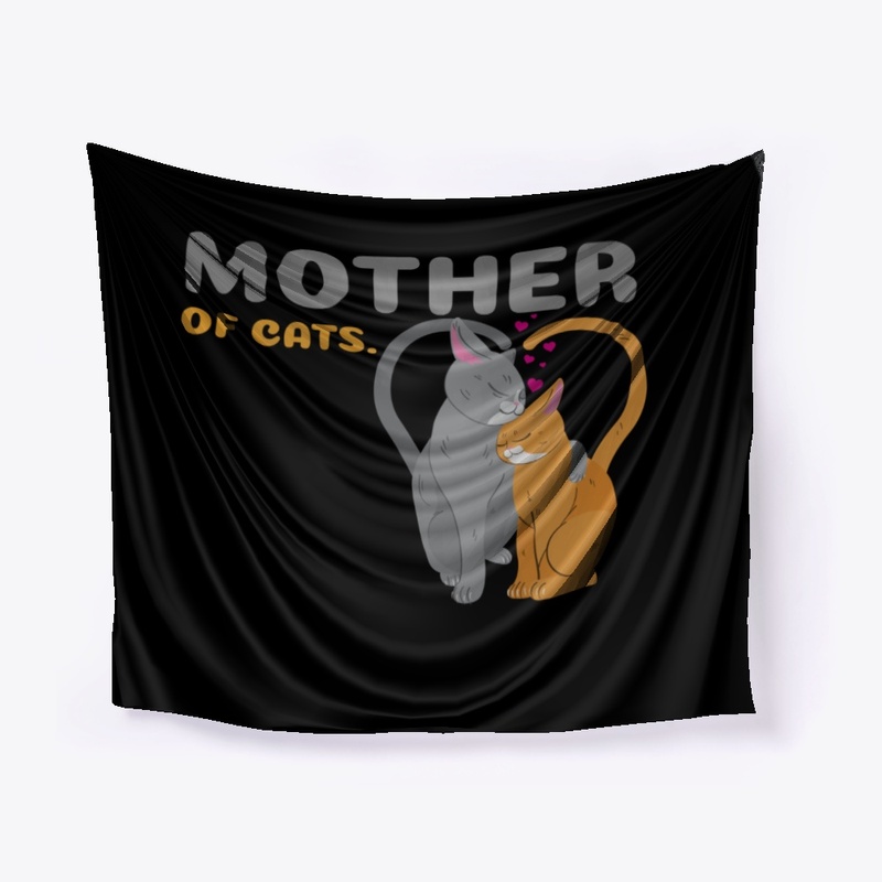 MOTHER OF CATS  T SHIRT,MUG,BAG...
