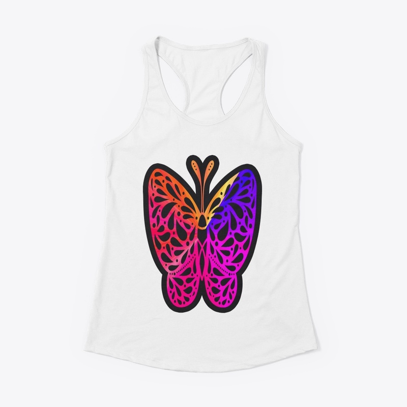 Multicolor butterfly design.