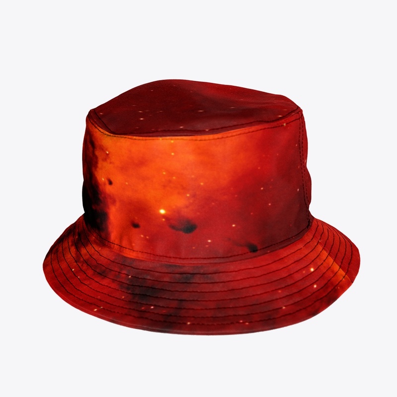 Abstract Reddish Orange Cloud Design