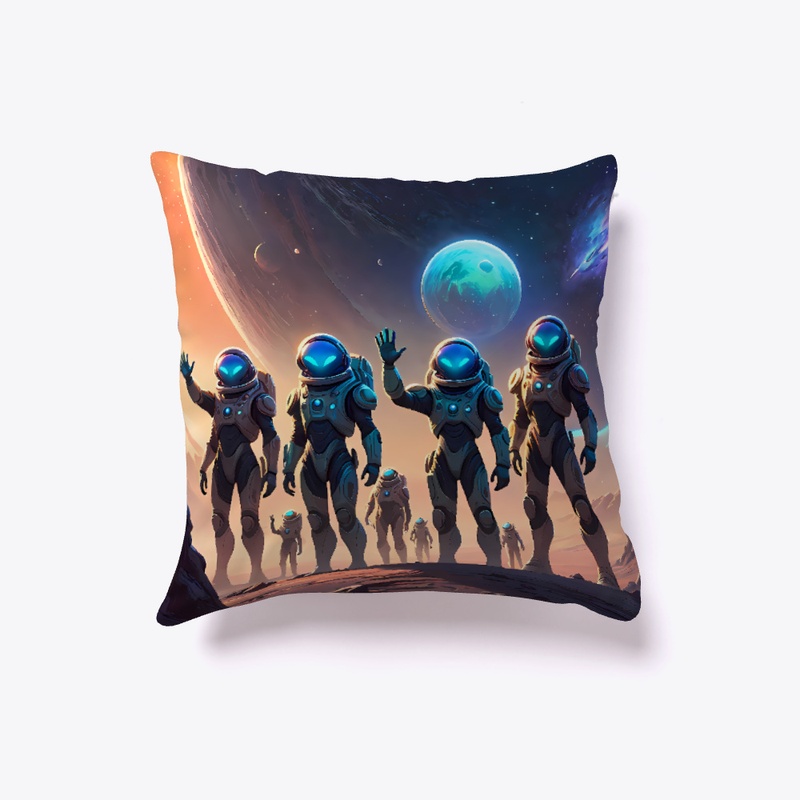 Aliens waving