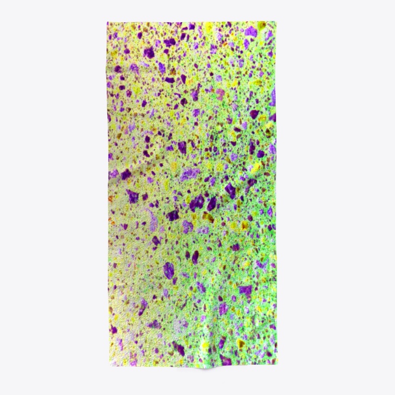 yellow green purple splotchy