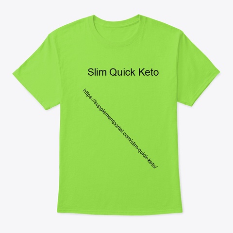 Slim Quick Keto Lime T-Shirt Front
