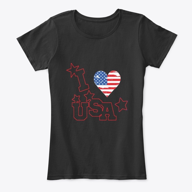 I love USA tee shirt