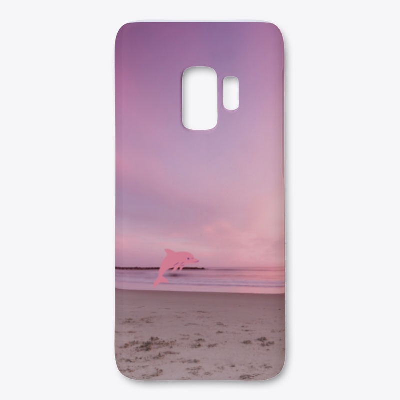 dolphin in the sunset