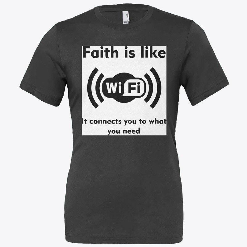 Faith is like Wi-Fi Unisex Hoodie