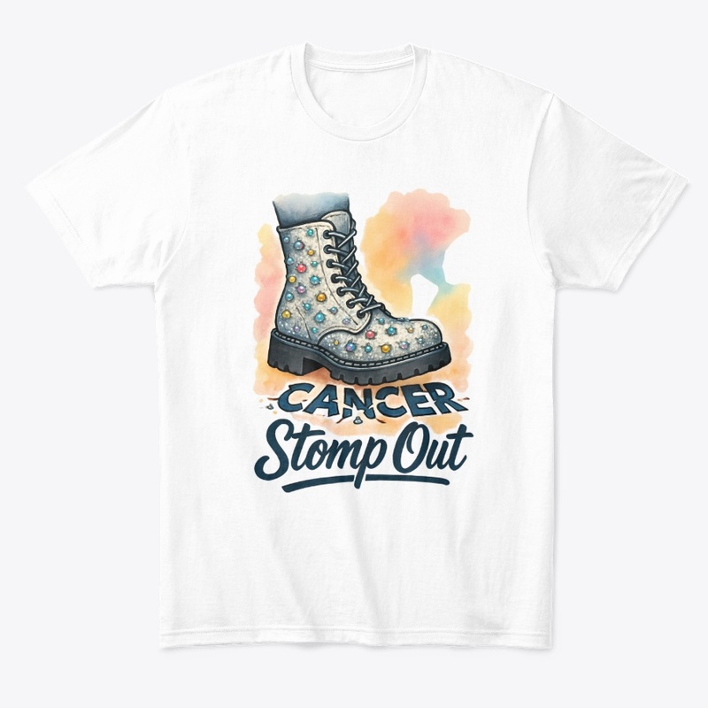 Stomp Out Cancer Boot Art