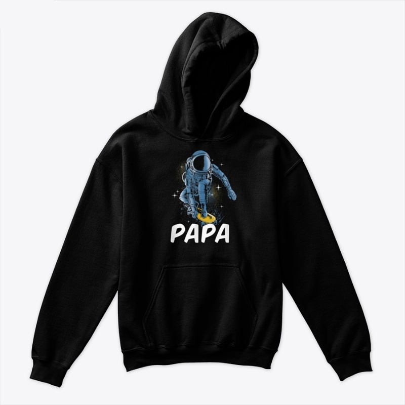 Astronaut Skateboarding  Papa